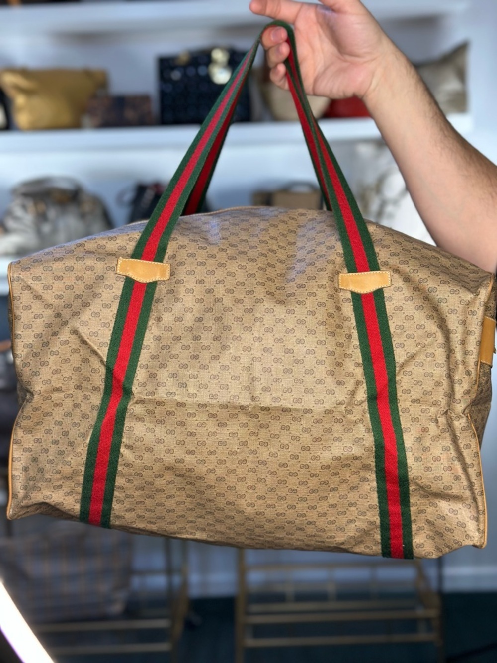 GUCCI WEB TRAVEL BAG